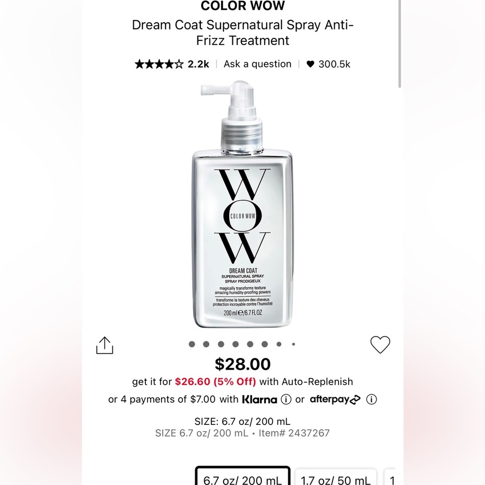 Color wow dream coat